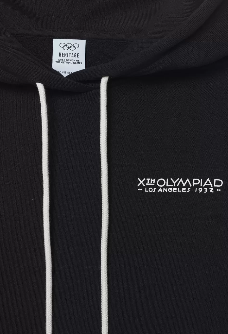 Cheap JOHN ELLIOTT x Olympic Heritage Los Angeles Hoodie Black