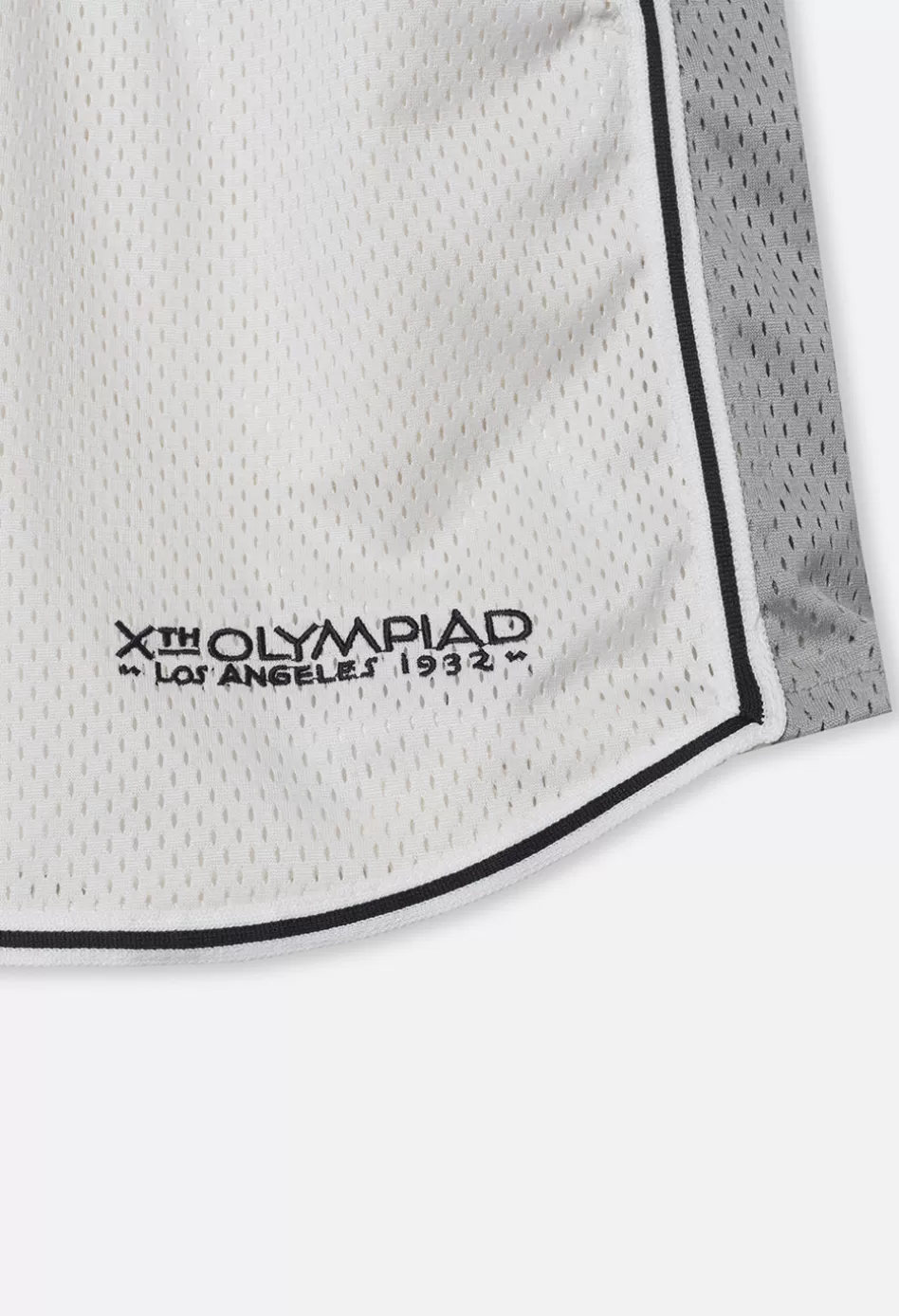 Discount JOHN ELLIOTT x Olympic Heritage Los Angeles Shorts WhitexGrey