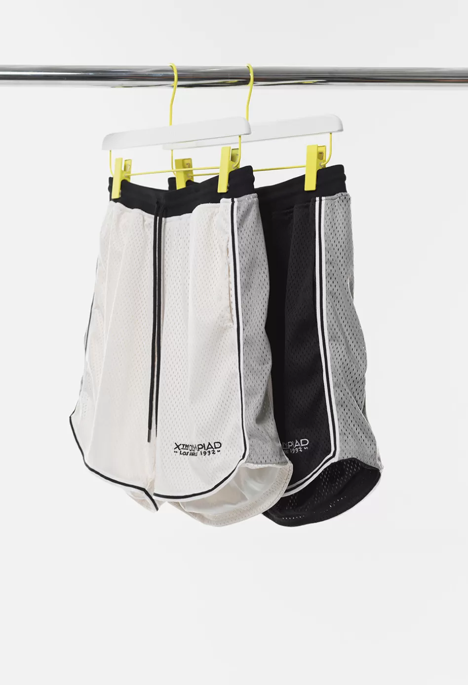 Cheap JOHN ELLIOTT x Olympic Heritage Los Angeles Shorts BlackxGrey