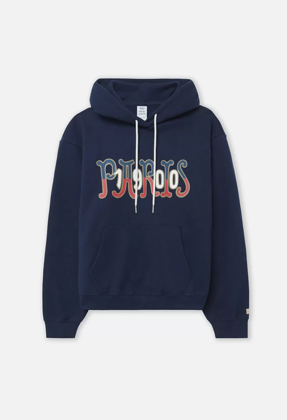 Shop JOHN ELLIOTT x Olympic Heritage Paris Hoodie Navy