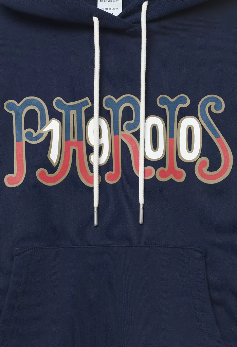 Shop JOHN ELLIOTT x Olympic Heritage Paris Hoodie Navy