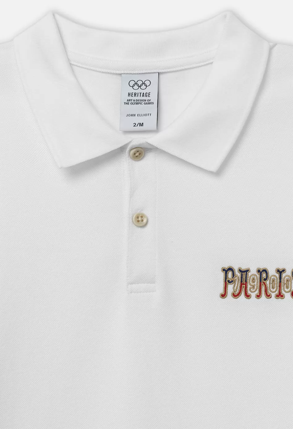 Store JOHN ELLIOTT x Olympic Heritage Paris Polo White