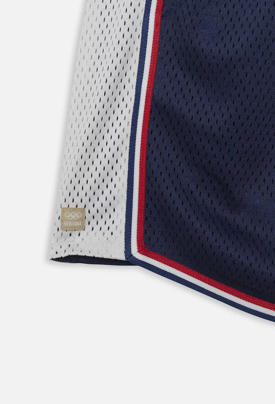 Cheap JOHN ELLIOTT x Olympic Heritage Paris Shorts NavyxWhite