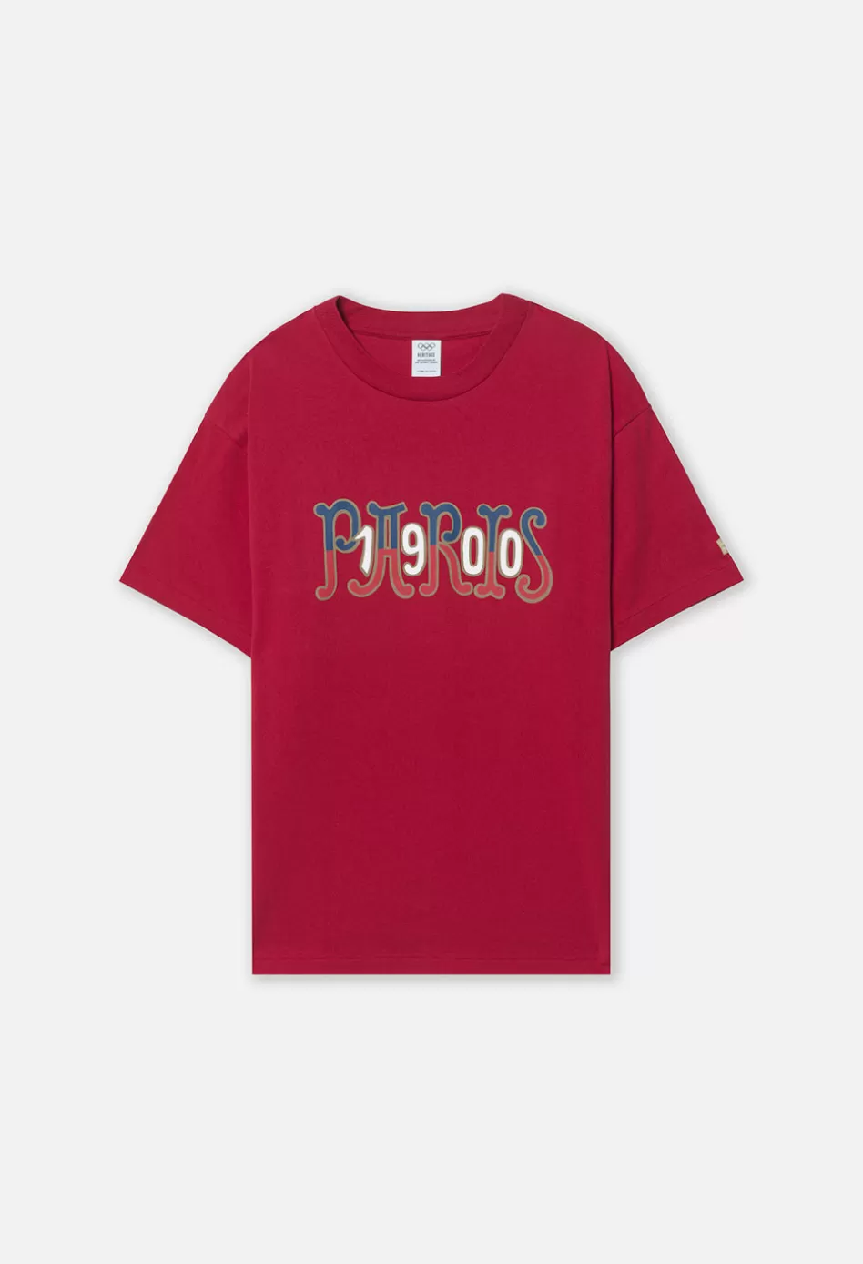 Shop JOHN ELLIOTT x Olympic Heritage Paris University Tee Red