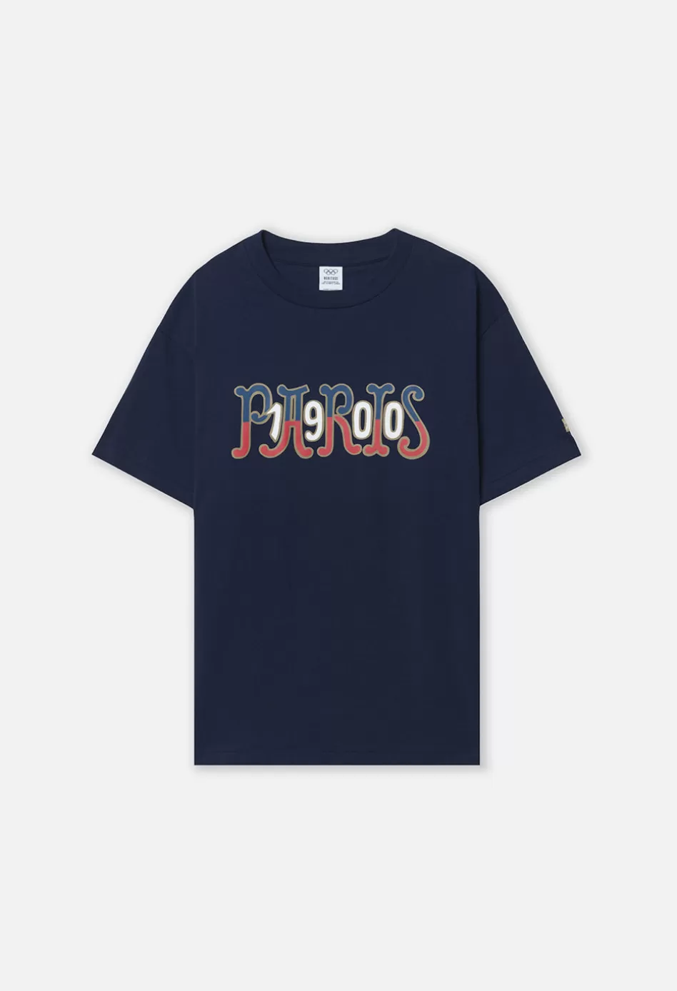 Cheap JOHN ELLIOTT x Olympic Heritage Paris University Tee Navy
