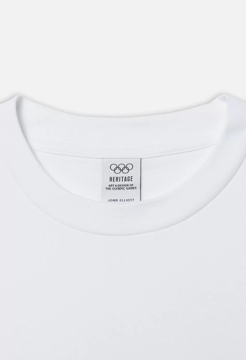 Discount JOHN ELLIOTT x Olympic Heritage Paris University Tee White