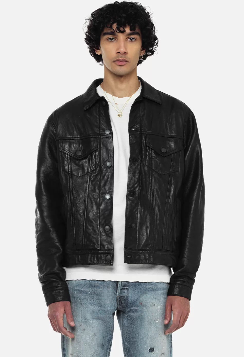 Flash Sale JOHN ELLIOTT Leather Thumper Jacket Type III Black