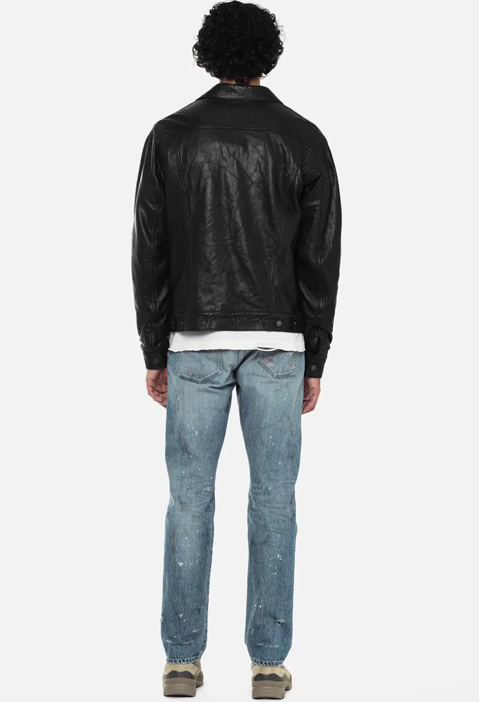 Flash Sale JOHN ELLIOTT Leather Thumper Jacket Type III Black