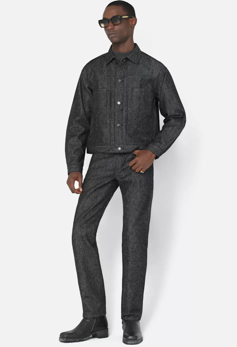 Store JOHN ELLIOTT Silk Noil Cropped Thumper Jacket Type II RawBlack