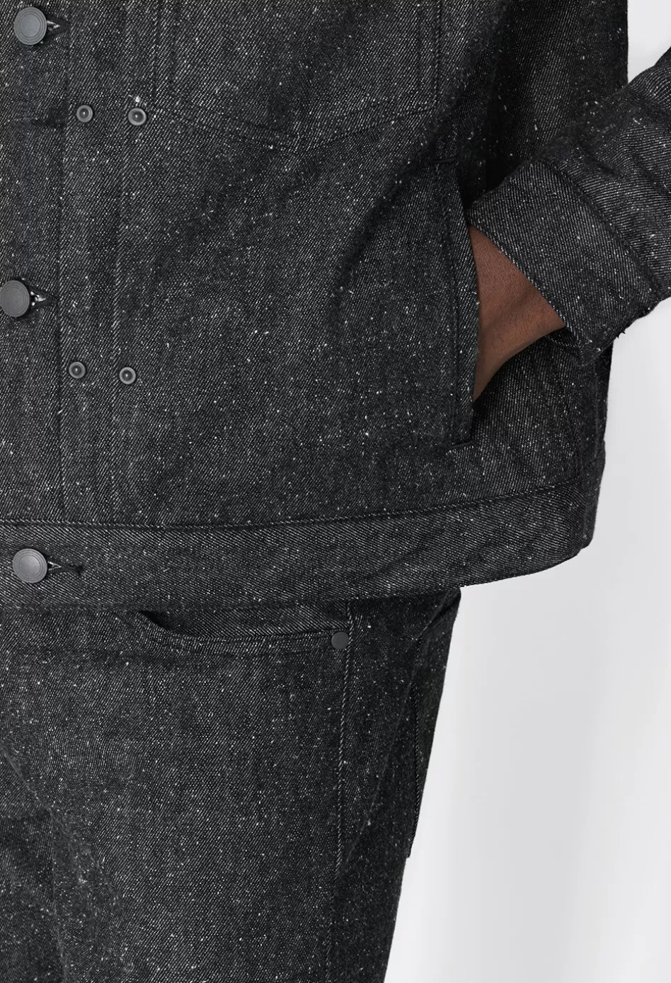 Store JOHN ELLIOTT Silk Noil Cropped Thumper Jacket Type II RawBlack