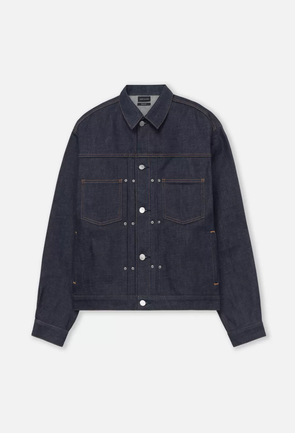 Fashion JOHN ELLIOTT Thumper Jacket Type II RawIndigo
