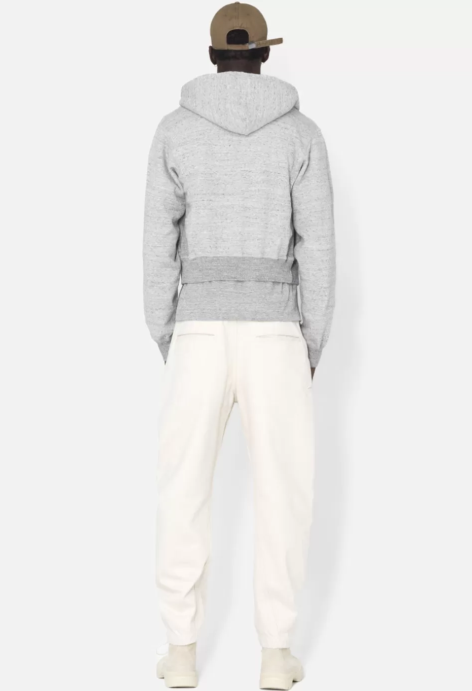Outlet JOHN ELLIOTT Vintage Fleece Cropped Full-Zip VintageGrey