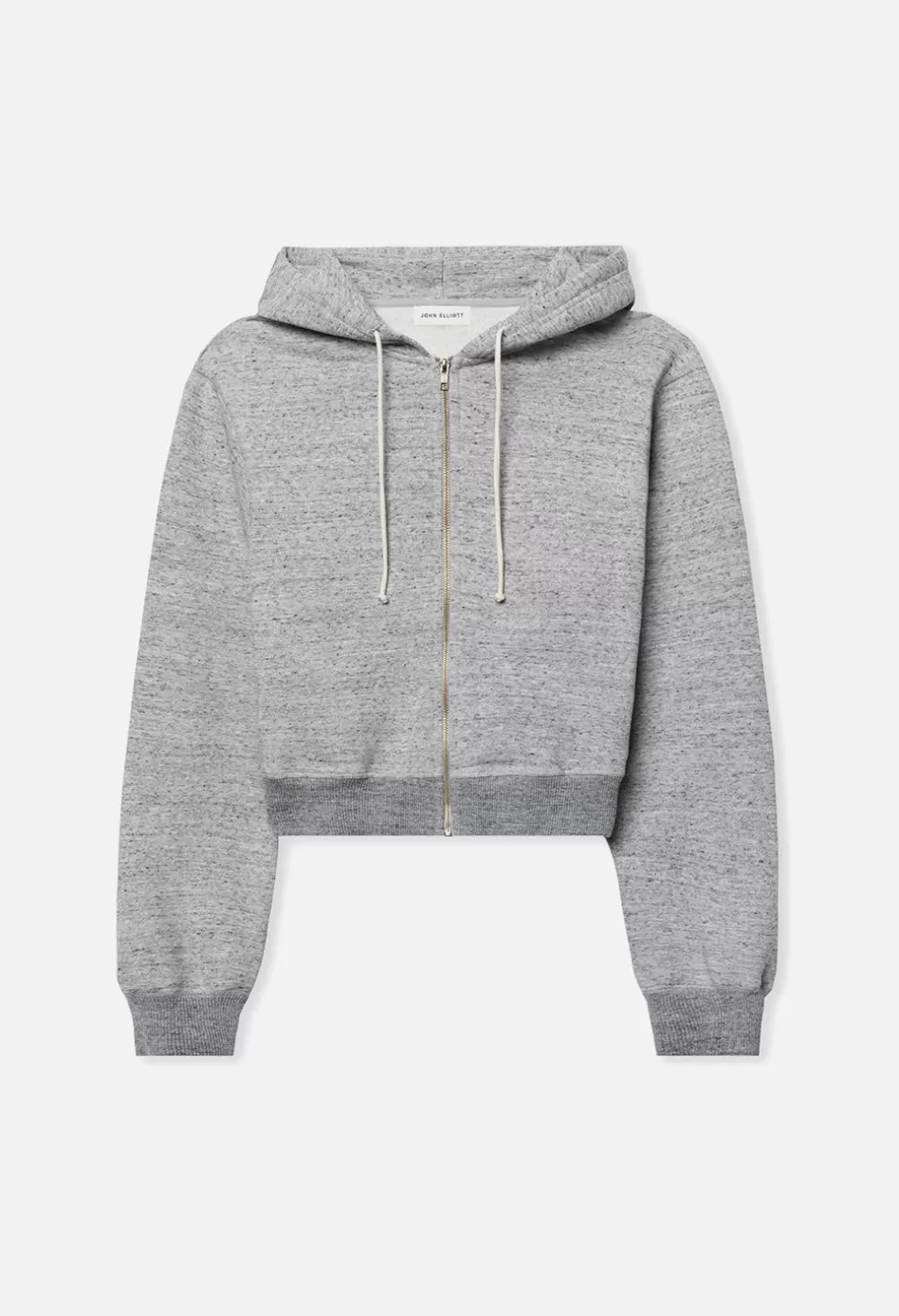Outlet JOHN ELLIOTT Vintage Fleece Cropped Full-Zip VintageGrey
