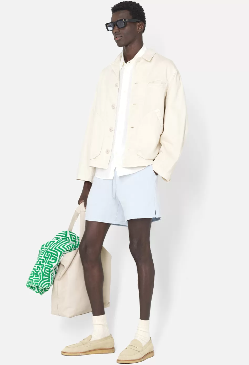 Best JOHN ELLIOTT Vintage Fleece Shorts Frost