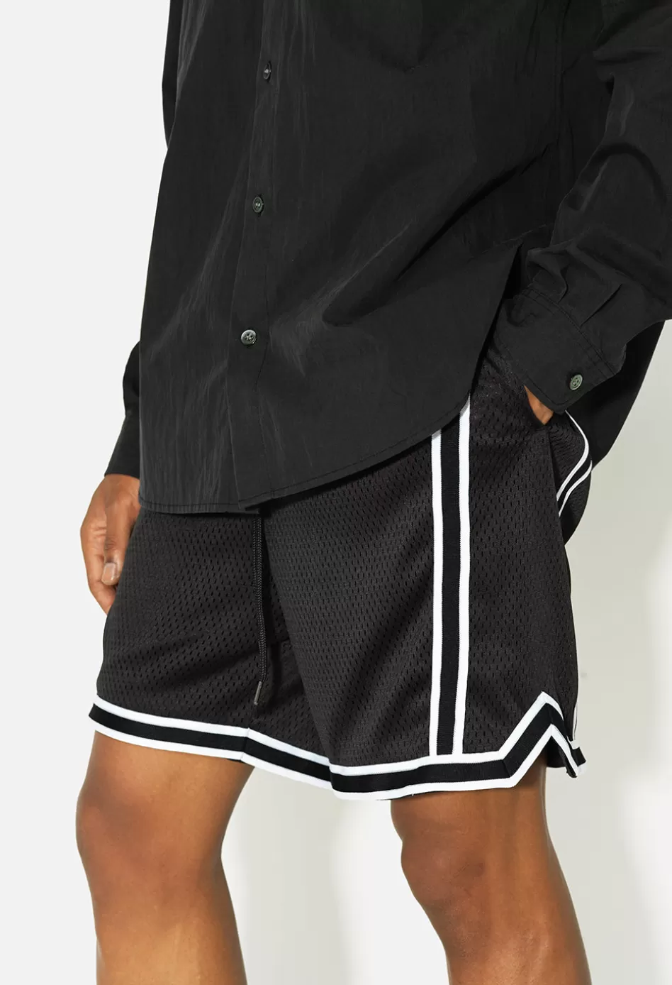 Sale JOHN ELLIOTT Vintage Varsity Shorts Black