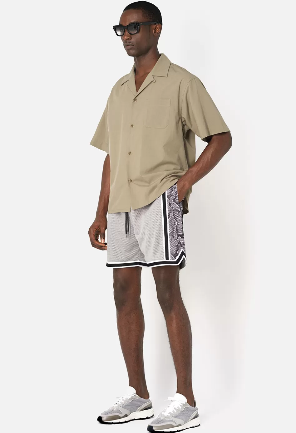 Online JOHN ELLIOTT Vintage Varsity Shorts GreyxSnake