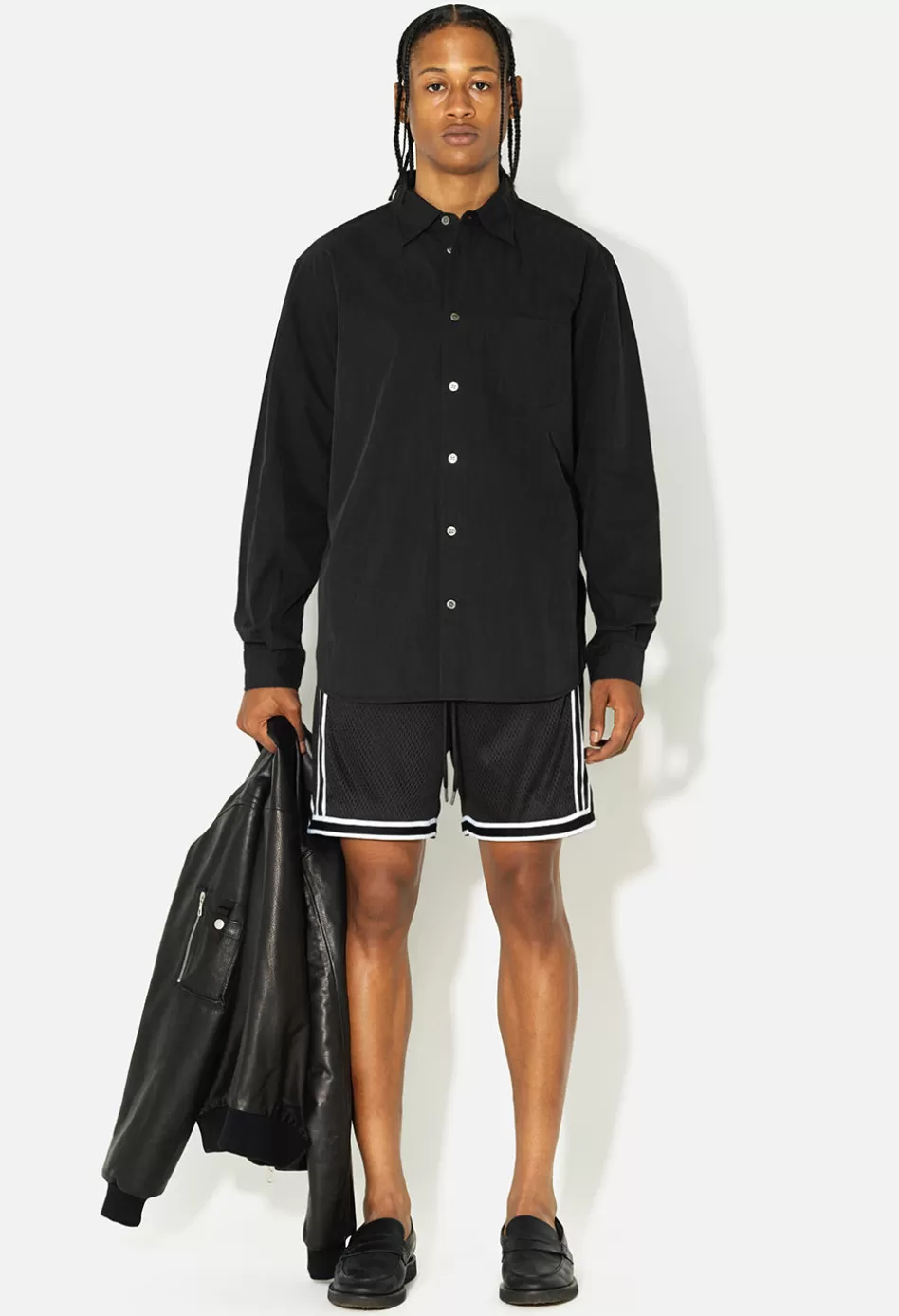 Sale JOHN ELLIOTT Vintage Varsity Shorts Black