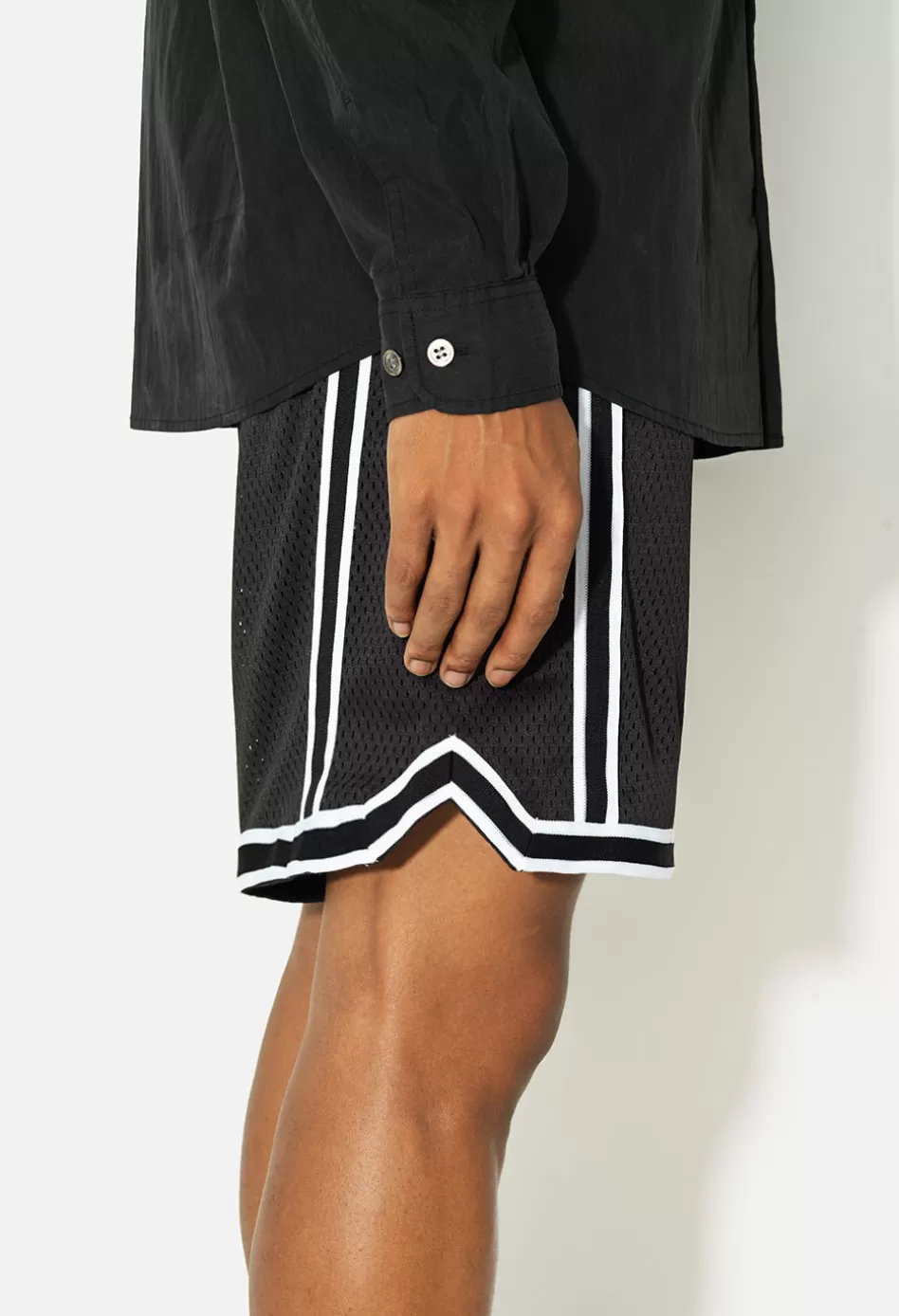 Sale JOHN ELLIOTT Vintage Varsity Shorts Black