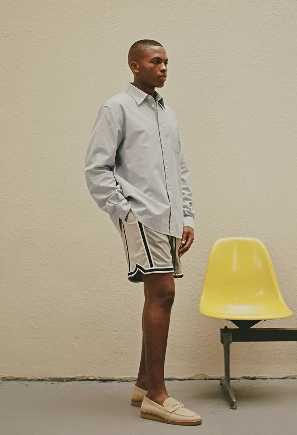 Store JOHN ELLIOTT Vintage Varsity Shorts Coyote