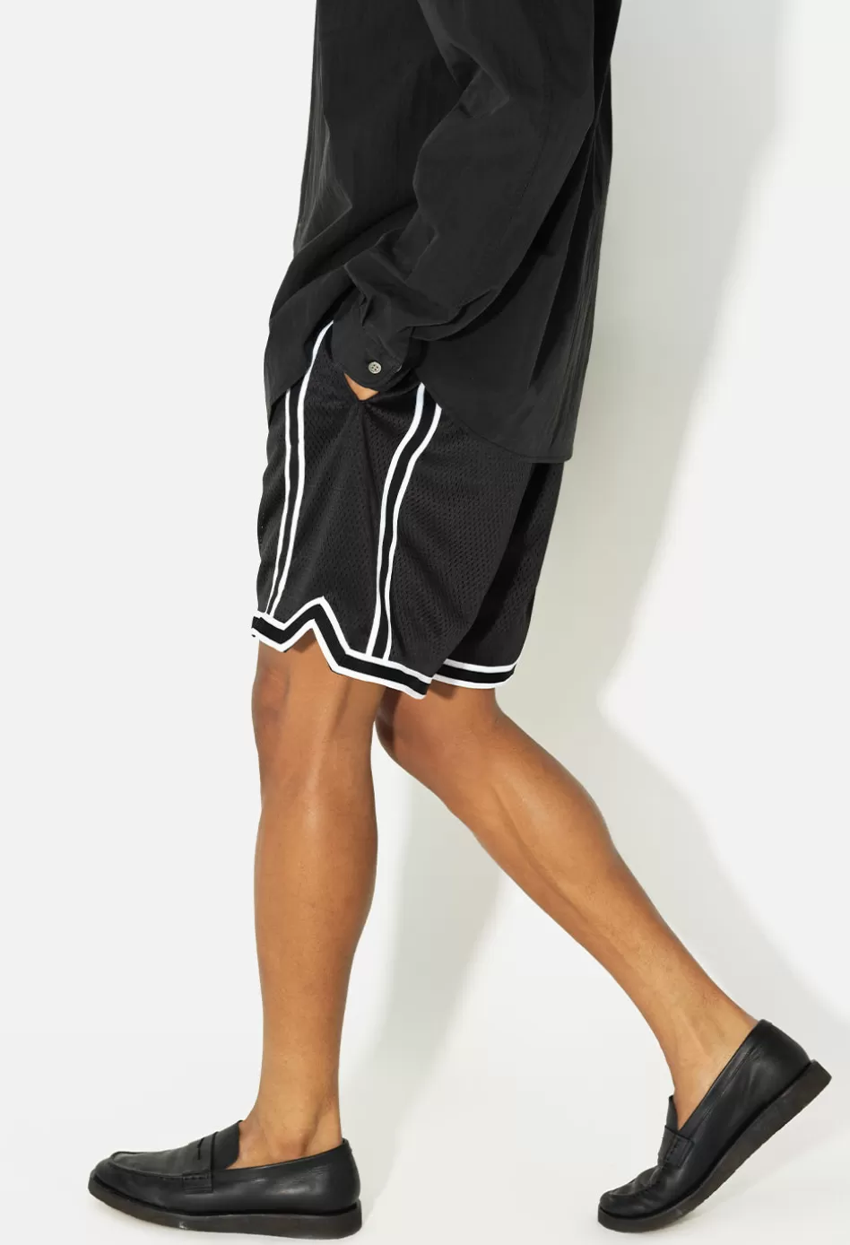 Sale JOHN ELLIOTT Vintage Varsity Shorts Black