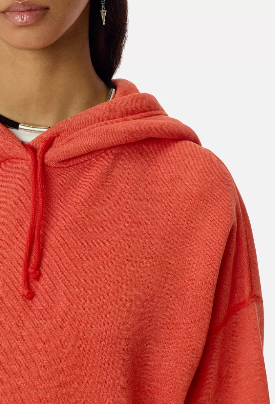 Hot JOHN ELLIOTT Women's Vintage Fleece Hoodie Cardinal